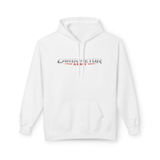 Hoodie - "Carburetor Army" Minimal Logo Pullover