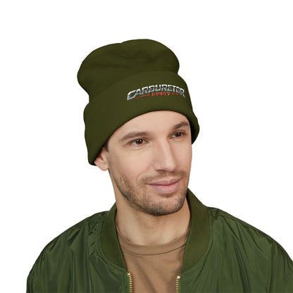 Cuffed Beanie — Carburetor Army Embroidered Logo Winter Hat