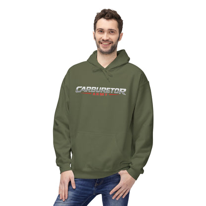 Hoodie - "Carburetor Army" Minimal Logo Pullover