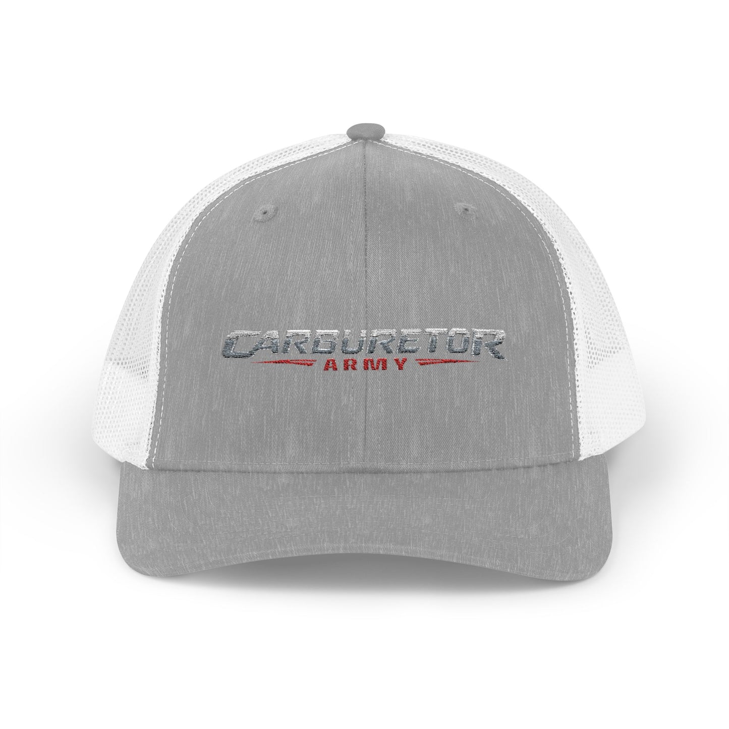 Survivor Embroidered Trucker Cap — Distressed Patriotic Snapback