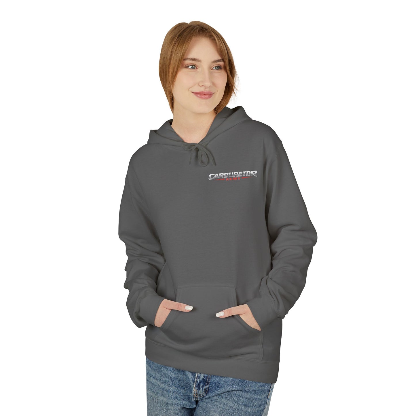 "Carburetor Army Choke on it" Minimal Logo Pullover