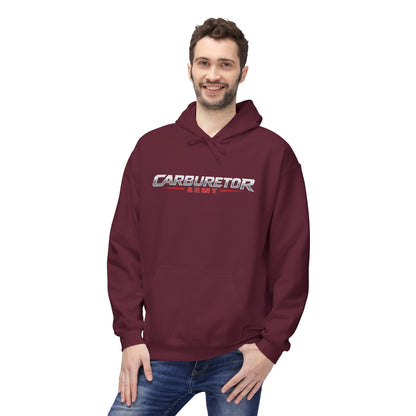 Hoodie - "Carburetor Army" Minimal Logo Pullover