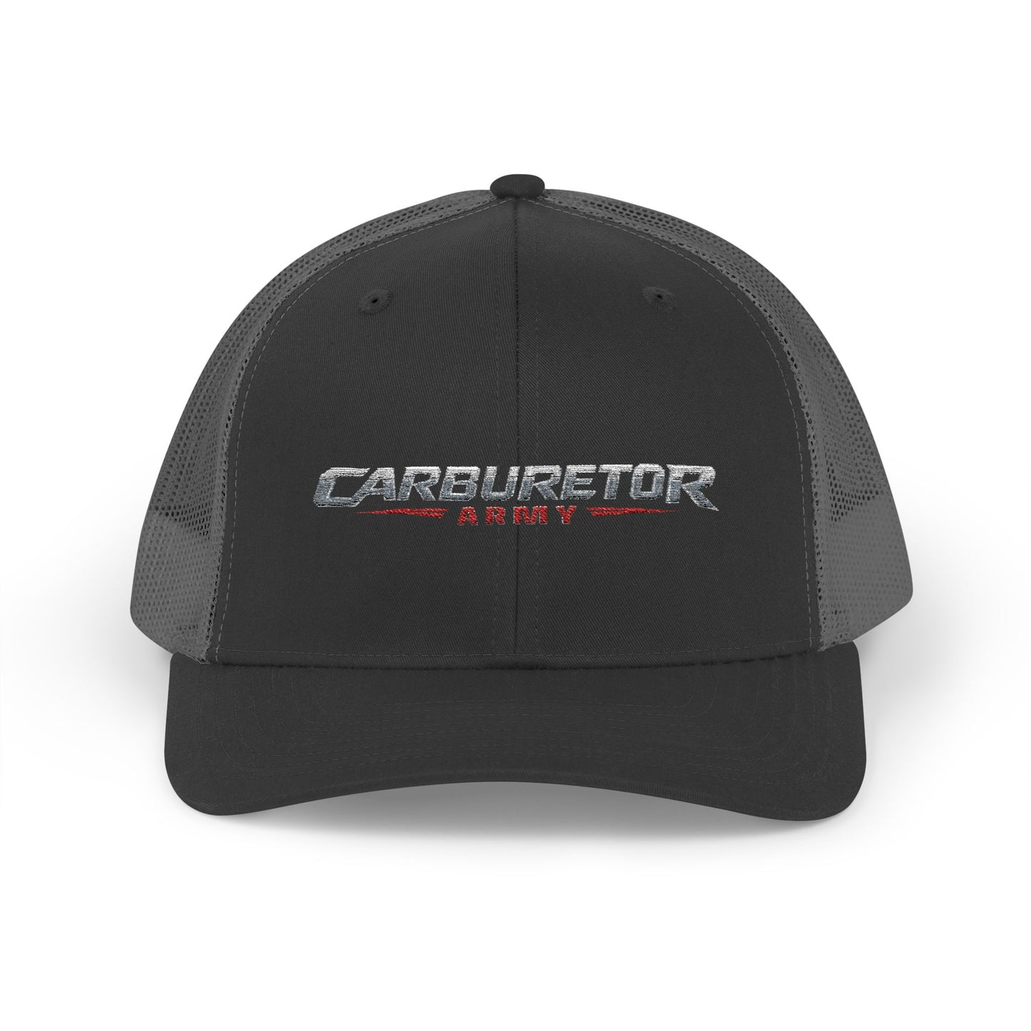 Survivor Embroidered Trucker Cap — Distressed Patriotic Snapback