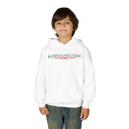 Youth Hoodie — "Carburetor Army" Logo Pullover