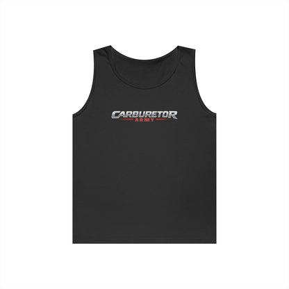 Carburetor Remix Tank Top — Minimalist Retro Racing Logo Tank