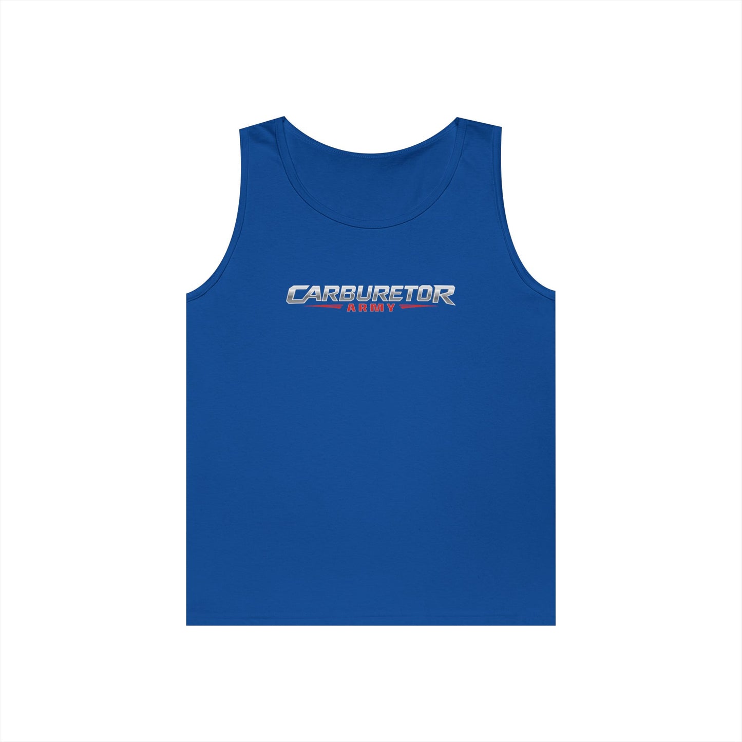Carburetor Remix Tank Top — Minimalist Retro Racing Logo Tank