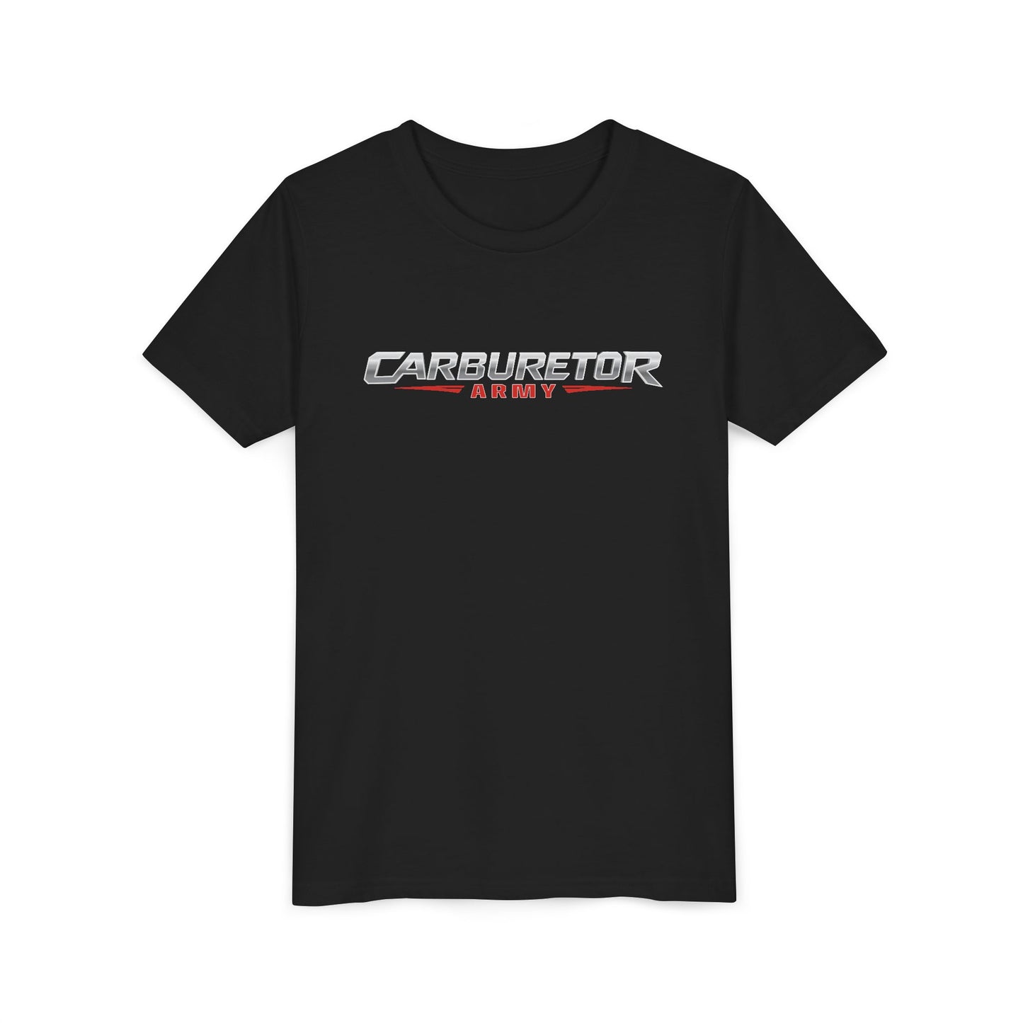 Youth Tee — "Carburetor Army" Racing Logo Shirt