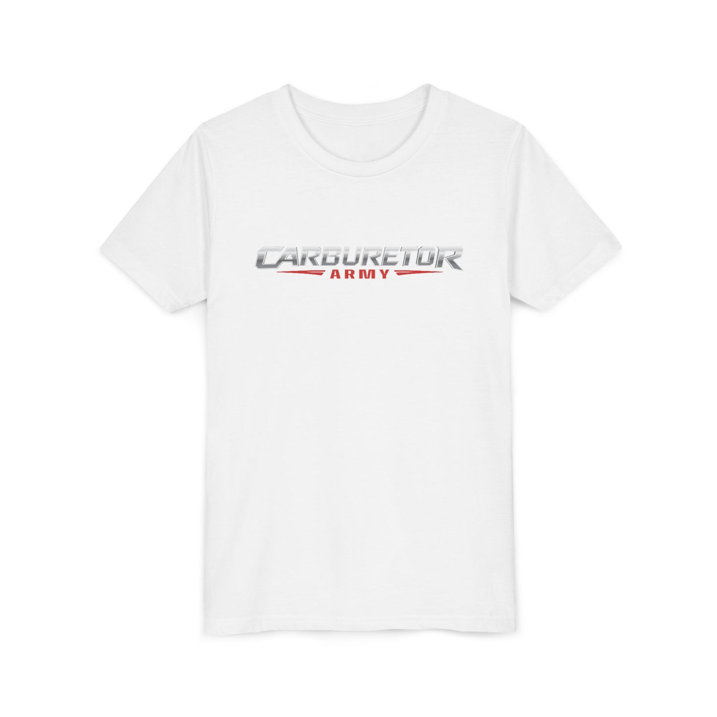Youth Tee — "Carburetor Army" Racing Logo Shirt
