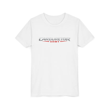 Youth Tee — "Carburetor Army" Racing Logo Shirt