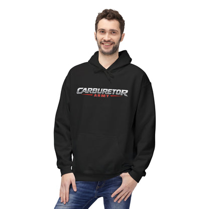 Hoodie - "Carburetor Army" Minimal Logo Pullover