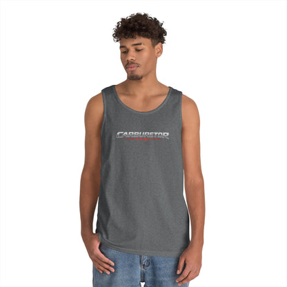 Carburetor Remix Tank Top — Minimalist Retro Racing Logo Tank