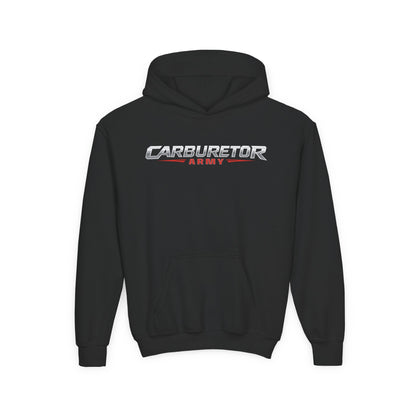 Youth Hoodie — "Carburetor Army" Logo Pullover