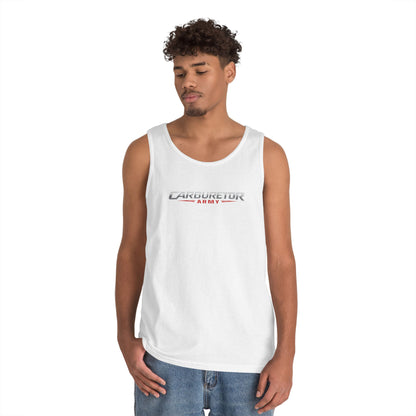 Carburetor Remix Tank Top — Minimalist Retro Racing Logo Tank