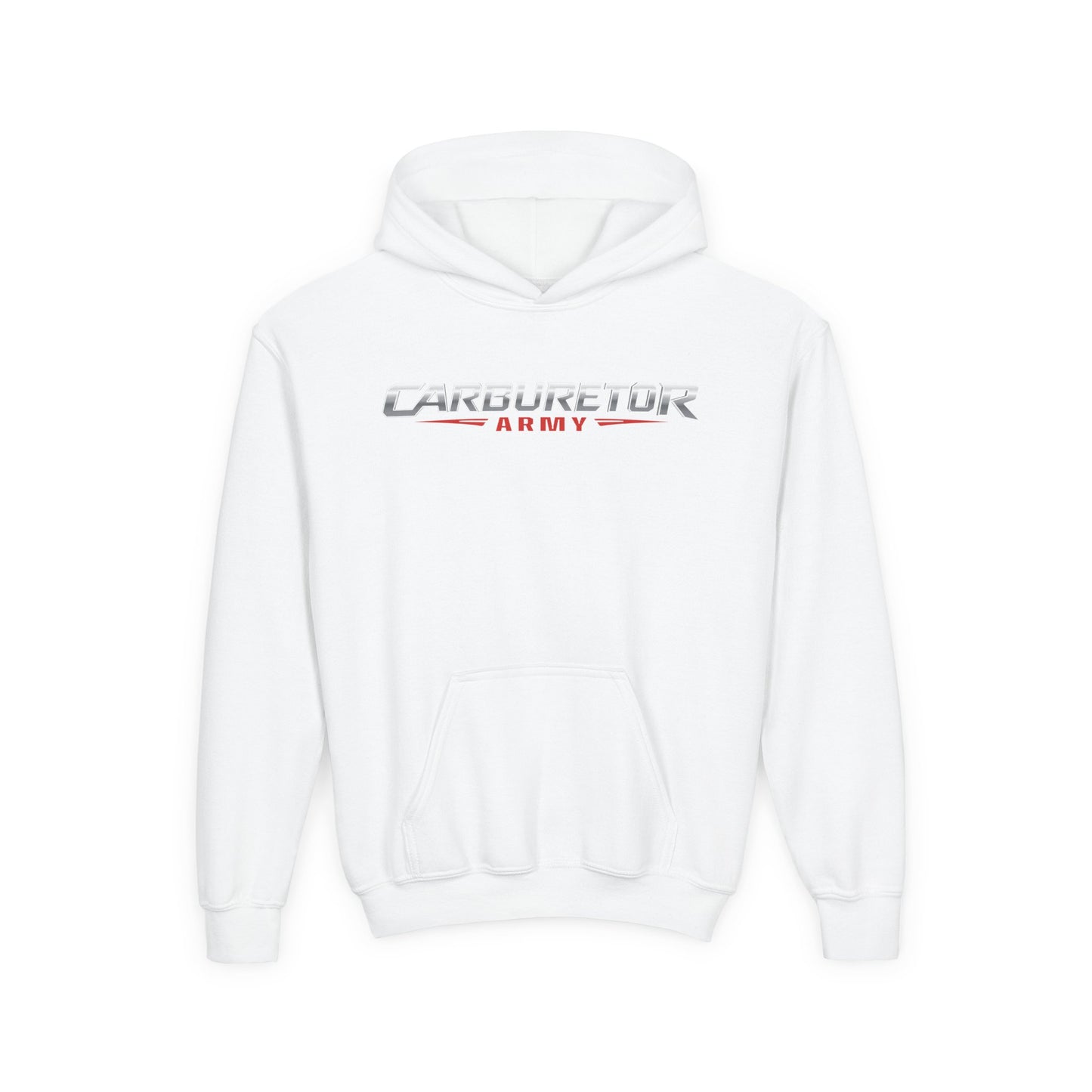 Youth Hoodie — "Carburetor Army" Logo Pullover