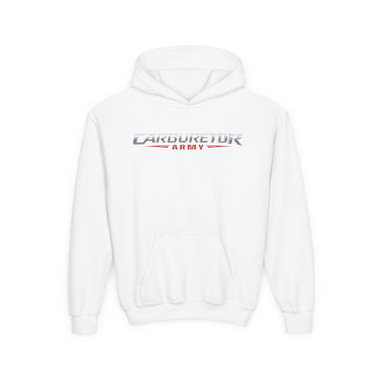 Youth Hoodie — "Carburetor Army" Logo Pullover