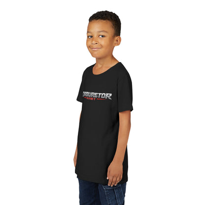 Youth Tee — "Carburetor Army" Racing Logo Shirt