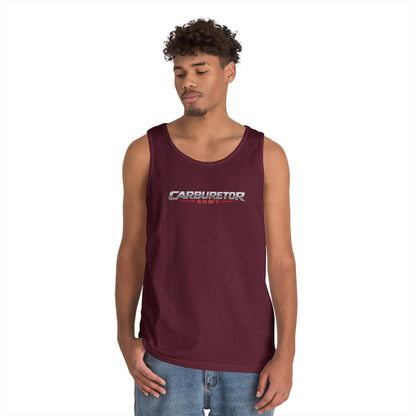 Carburetor Remix Tank Top — Minimalist Retro Racing Logo Tank