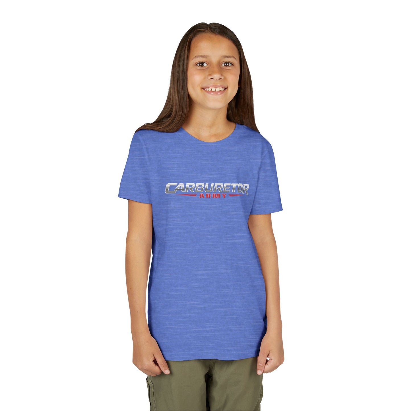Youth Tee — "Carburetor Army" Racing Logo Shirt