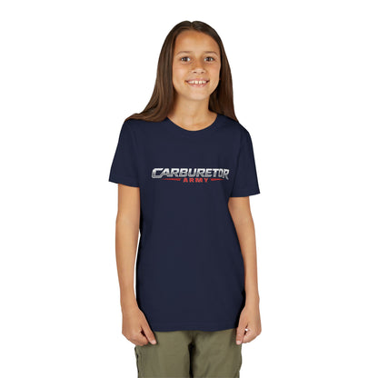 Youth Tee — "Carburetor Army" Racing Logo Shirt
