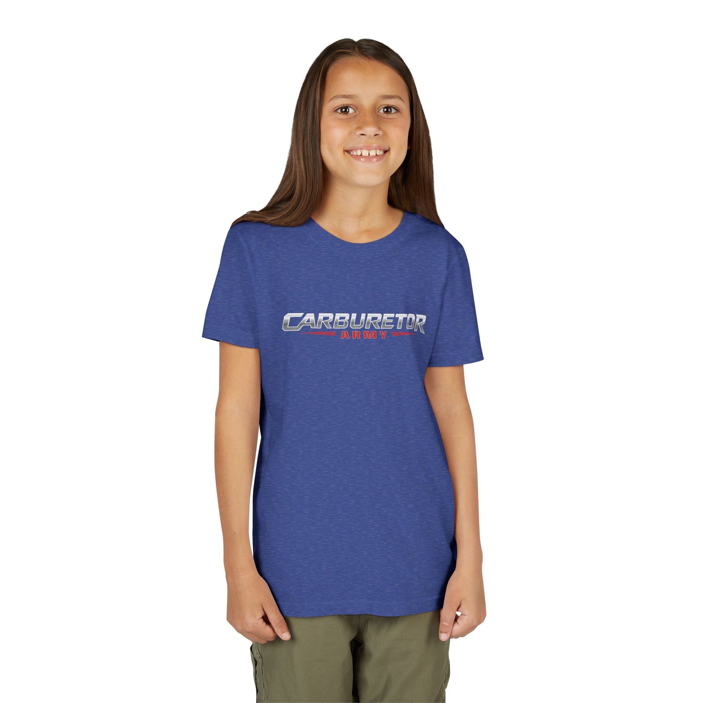 Youth Tee — "Carburetor Army" Racing Logo Shirt