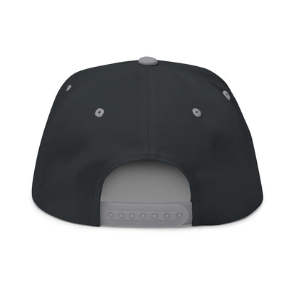 Flat Bill Cap — "Carburetor Army" Embroidered Snapback Hat