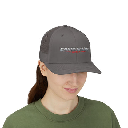 Survivor Embroidered Trucker Cap — Distressed Patriotic Snapback