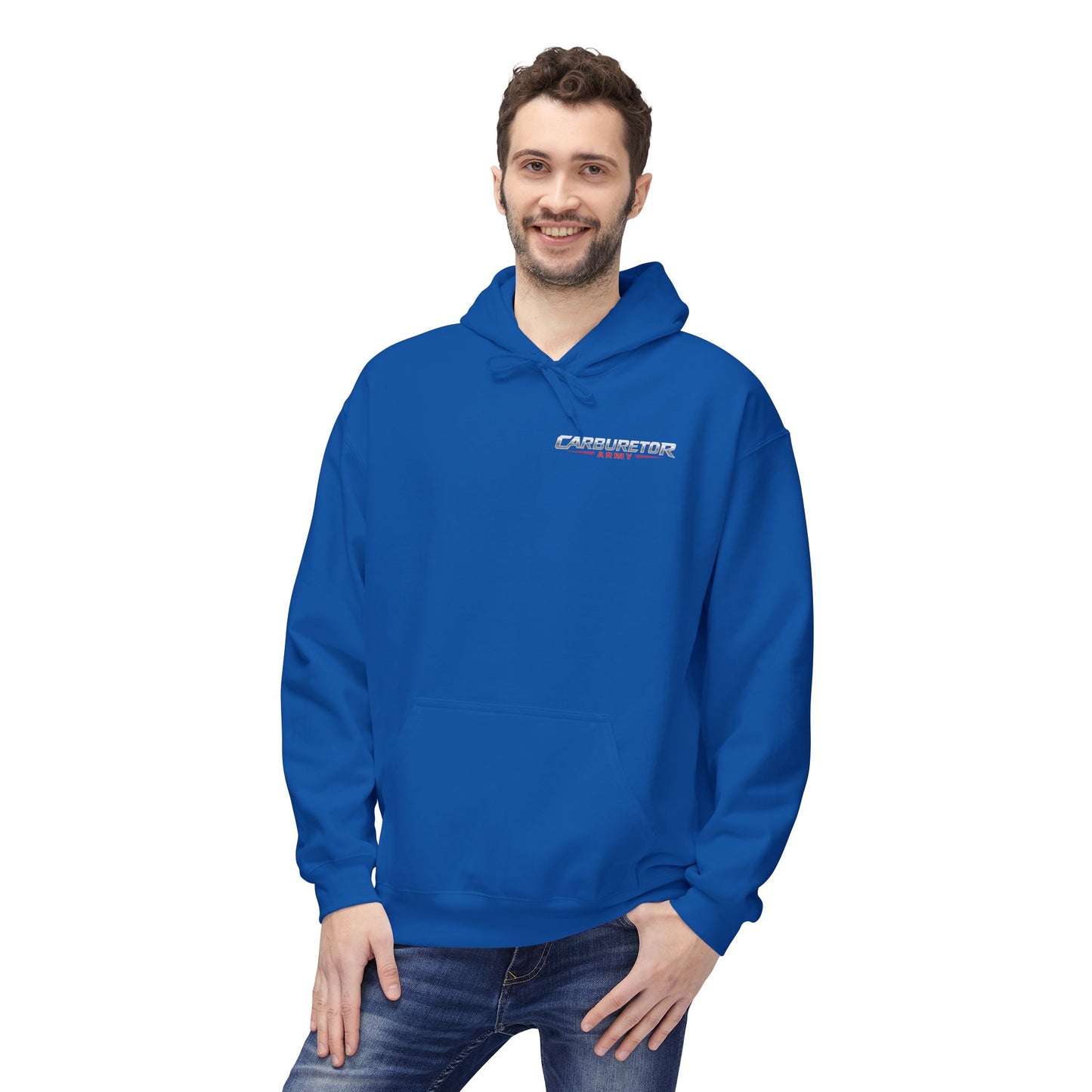 "Carburetor Army Choke on it" Minimal Logo Pullover