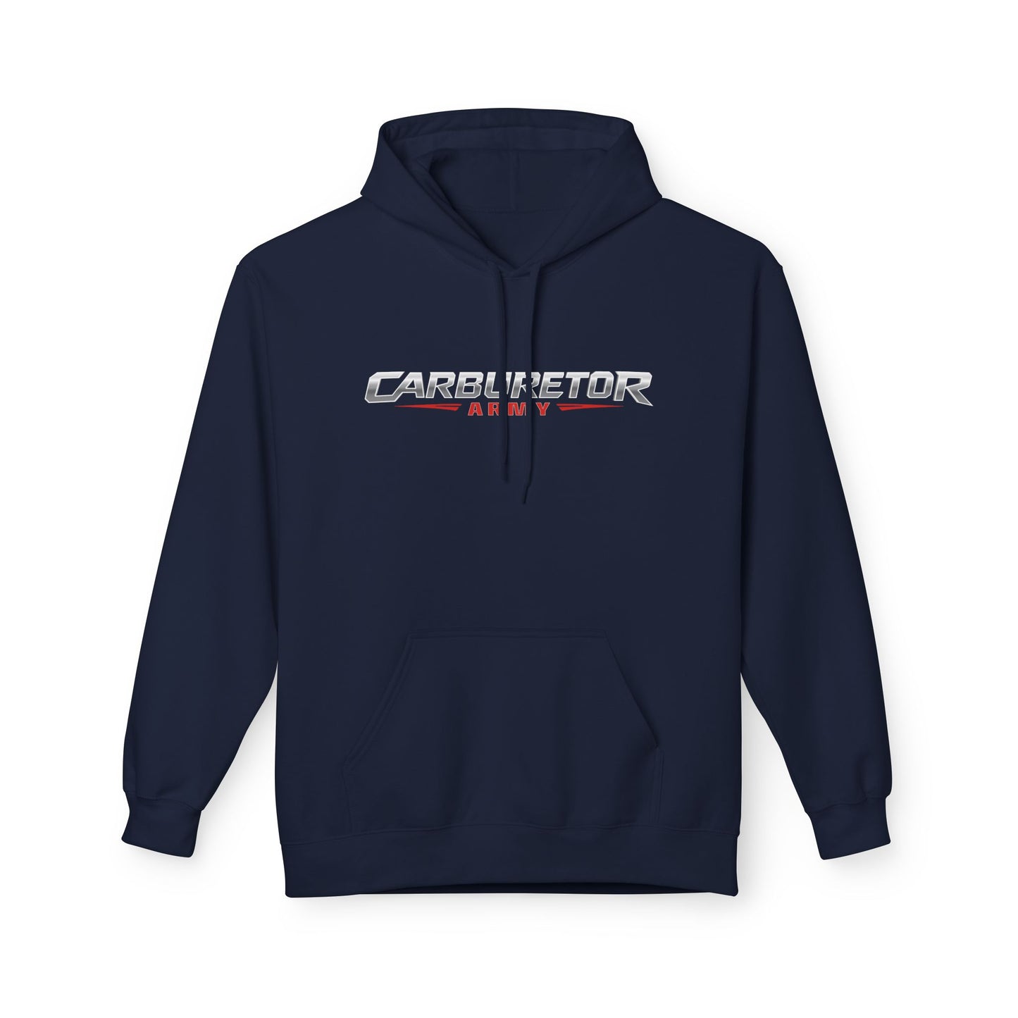 Hoodie - "Carburetor Army" Minimal Logo Pullover