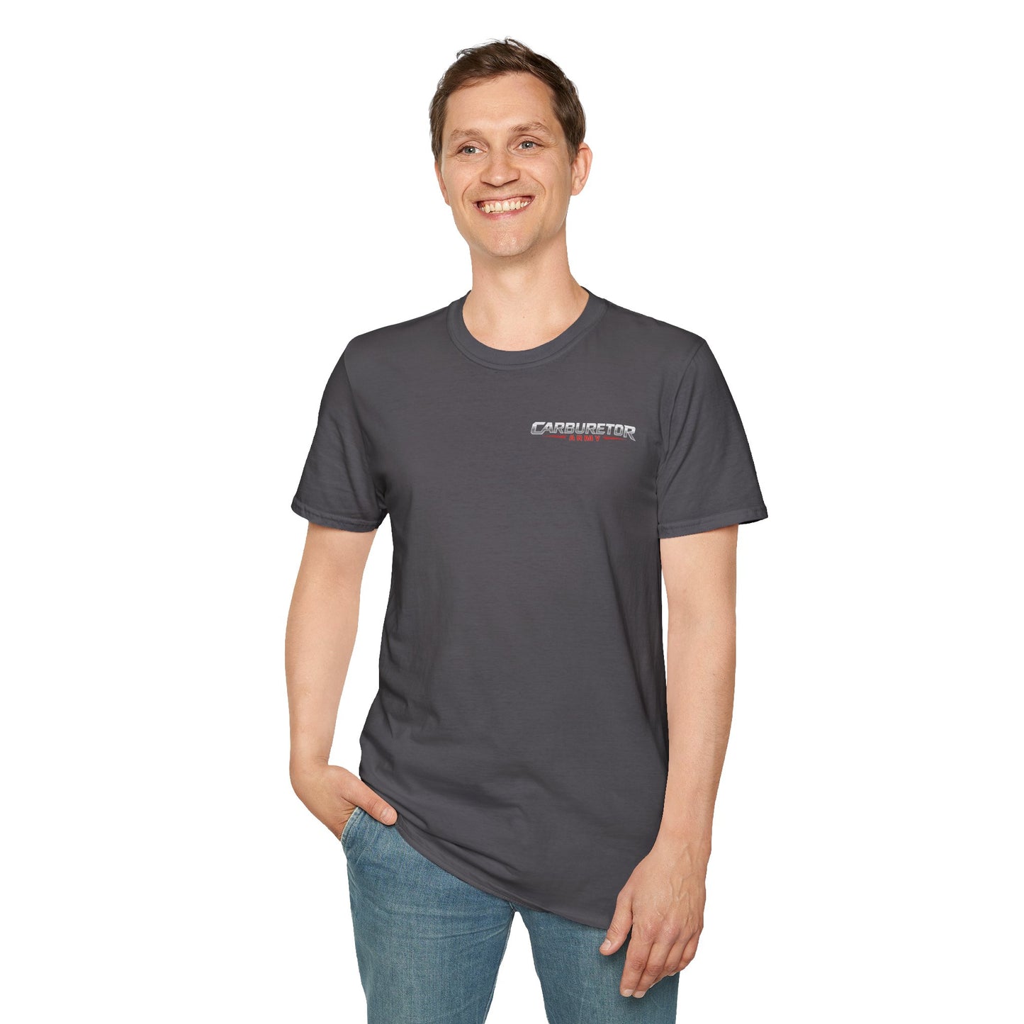 "Carburetor Army Choke on it" Performance Racing Tee
