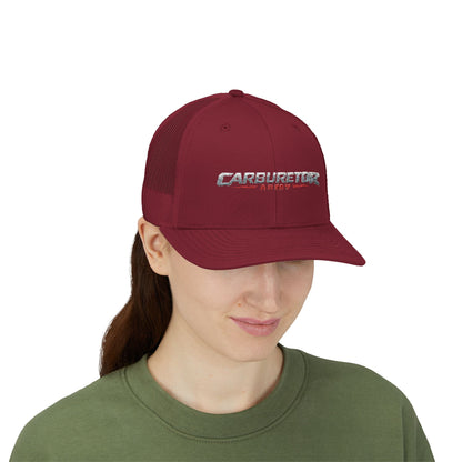 Survivor Embroidered Trucker Cap — Distressed Patriotic Snapback