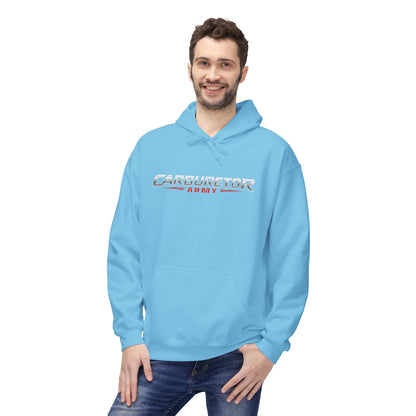 Hoodie - "Carburetor Army" Minimal Logo Pullover
