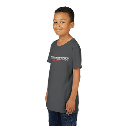 Youth Tee — "Carburetor Army" Racing Logo Shirt