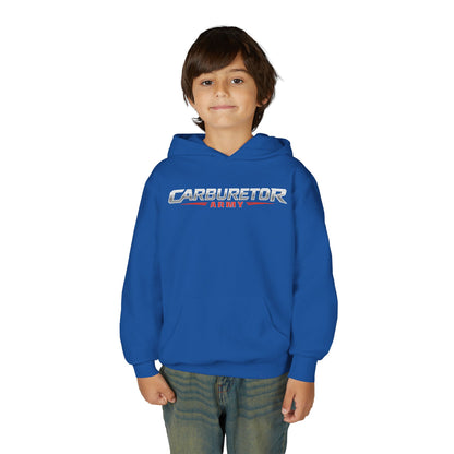 Youth Hoodie — "Carburetor Army" Logo Pullover