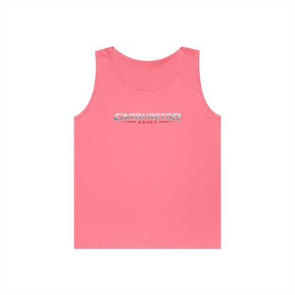 Carburetor Remix Tank Top — Minimalist Retro Racing Logo Tank