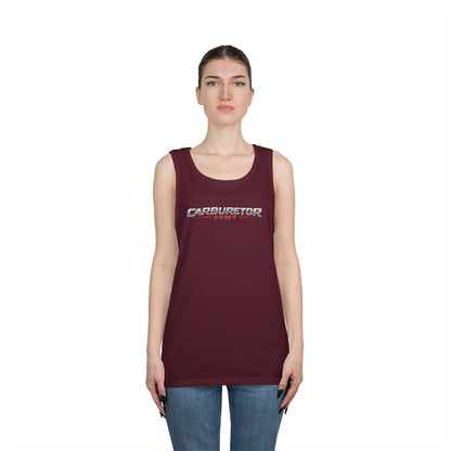 Carburetor Remix Tank Top — Minimalist Retro Racing Logo Tank