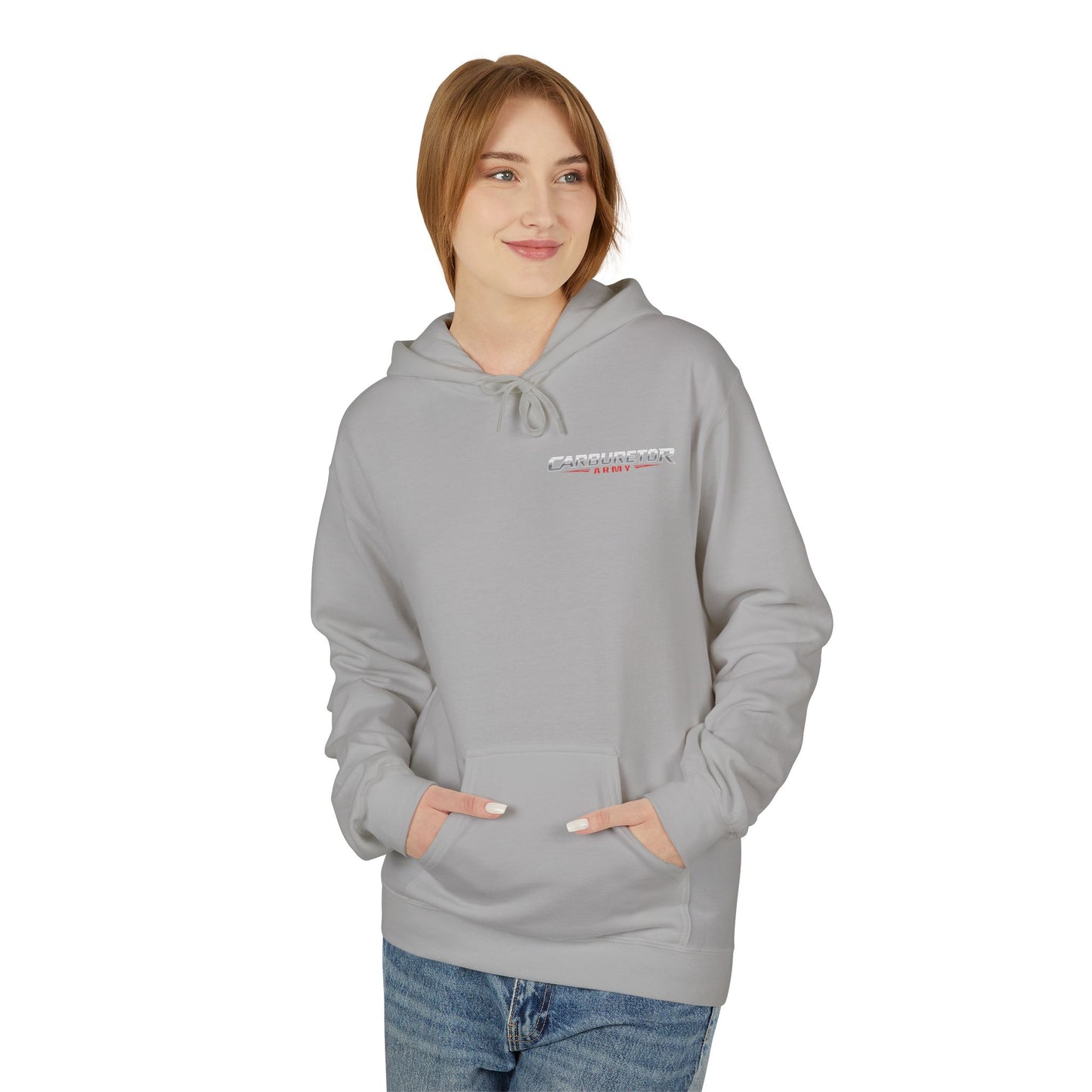 "Carburetor Army Choke on it" Minimal Logo Pullover