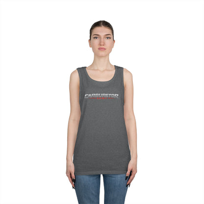 Carburetor Remix Tank Top — Minimalist Retro Racing Logo Tank