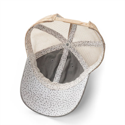 Women's Washed Mesh-Back Cap with pony tail hole