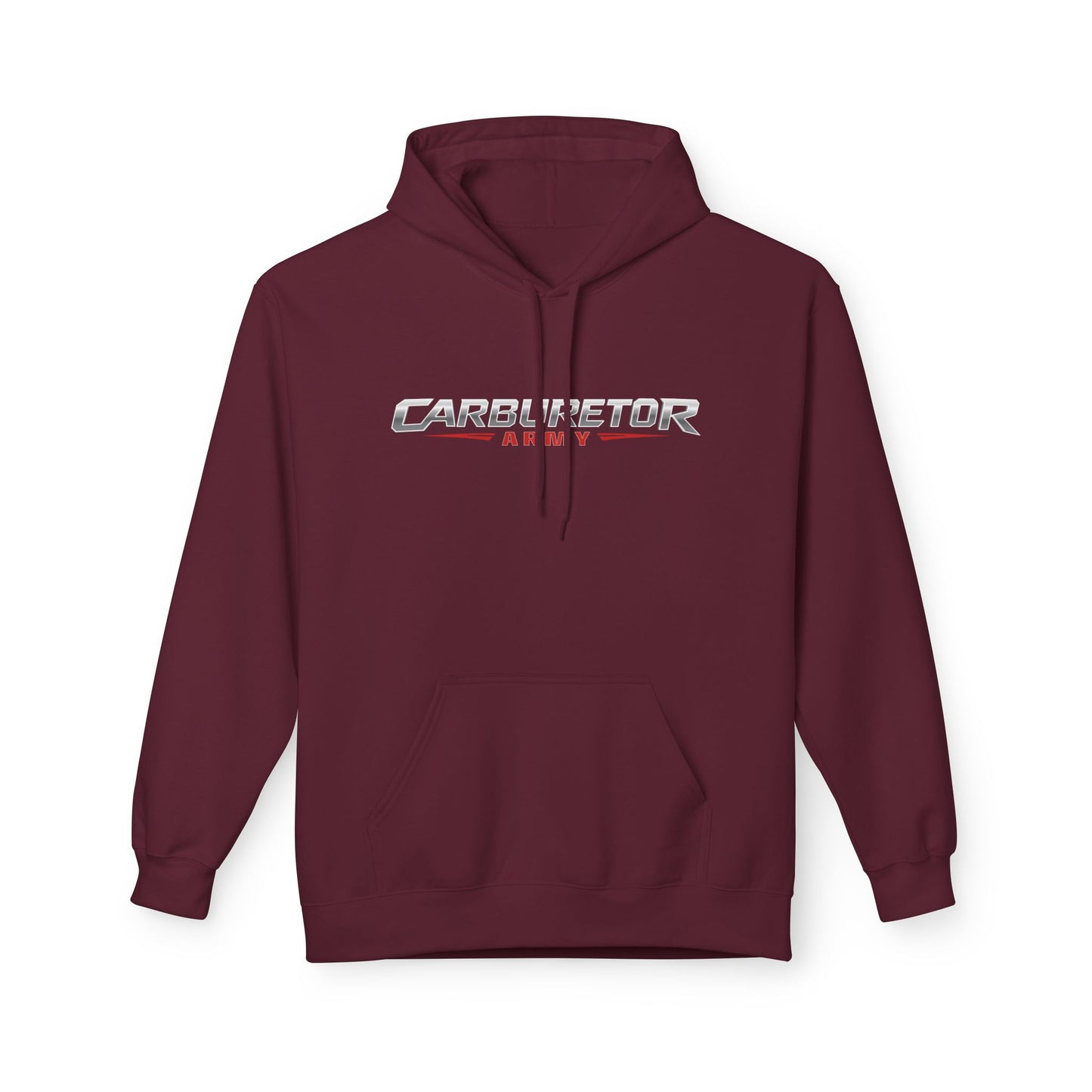 Hoodie - "Carburetor Army" Minimal Logo Pullover