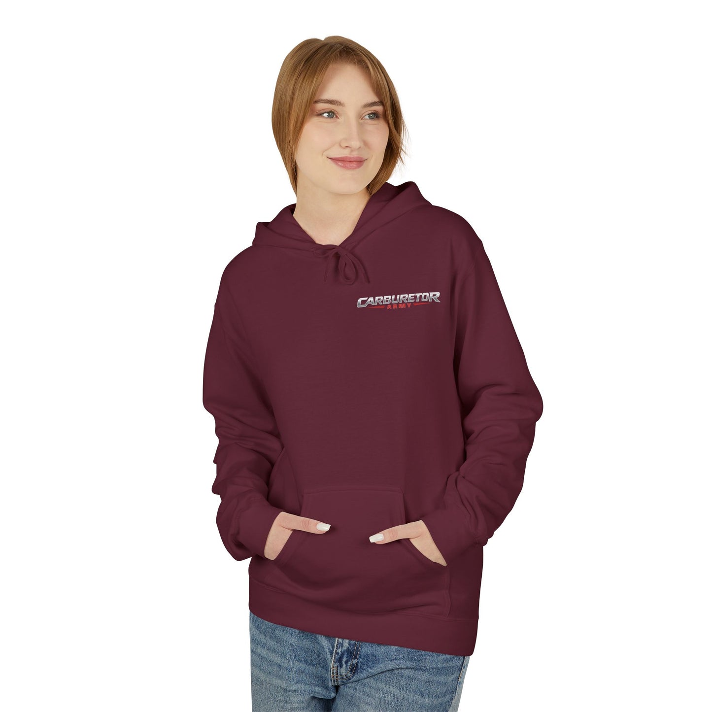 "Carburetor Army Choke on it" Minimal Logo Pullover