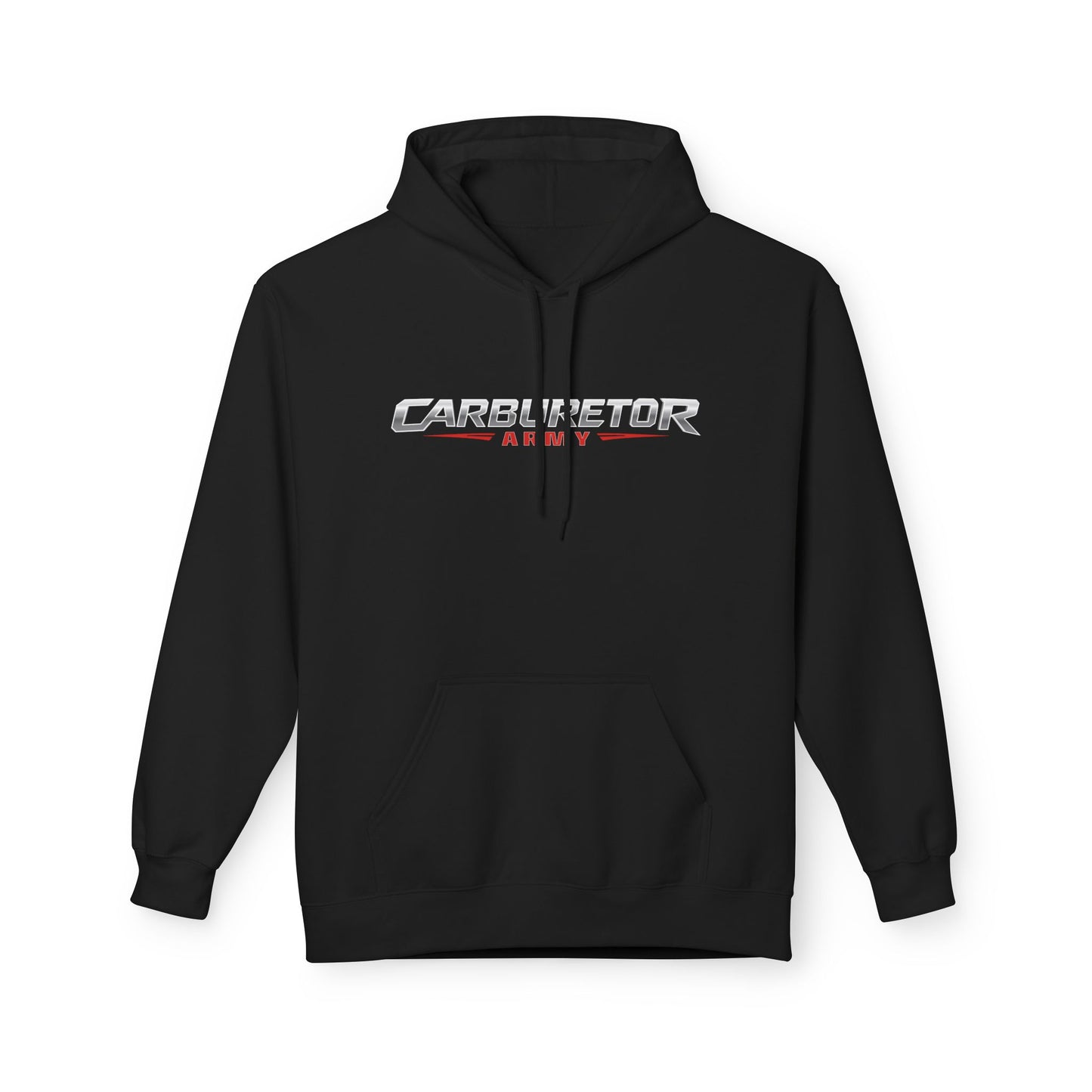 Hoodie - "Carburetor Army" Minimal Logo Pullover