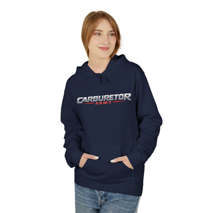 Hoodie - "Carburetor Army" Minimal Logo Pullover