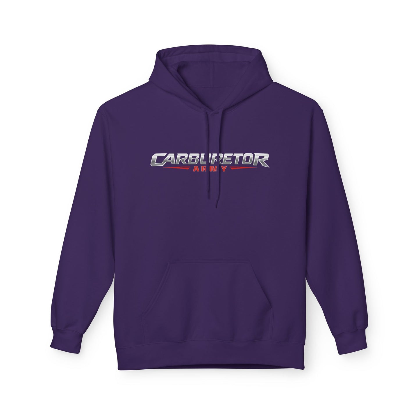 Hoodie - "Carburetor Army" Minimal Logo Pullover