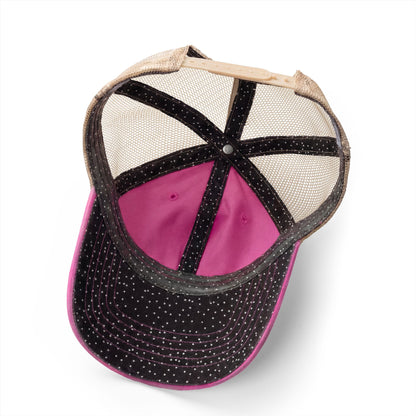 Women's Washed Mesh-Back Cap with pony tail hole