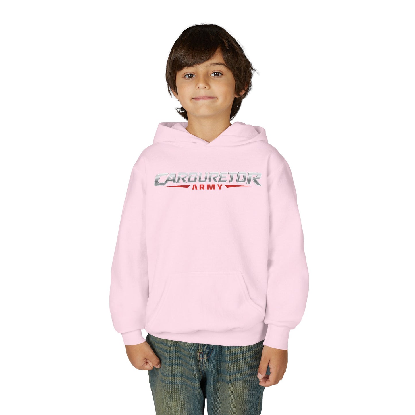 Youth Hoodie — "Carburetor Army" Logo Pullover
