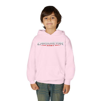 Youth Hoodie — "Carburetor Army" Logo Pullover
