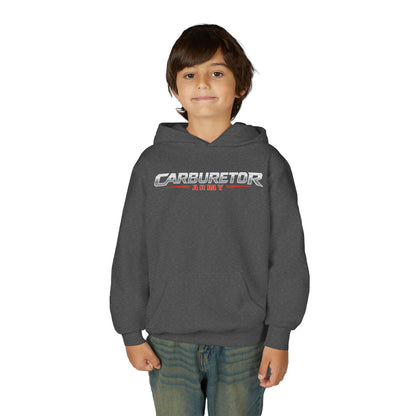 Youth Hoodie — "Carburetor Army" Logo Pullover