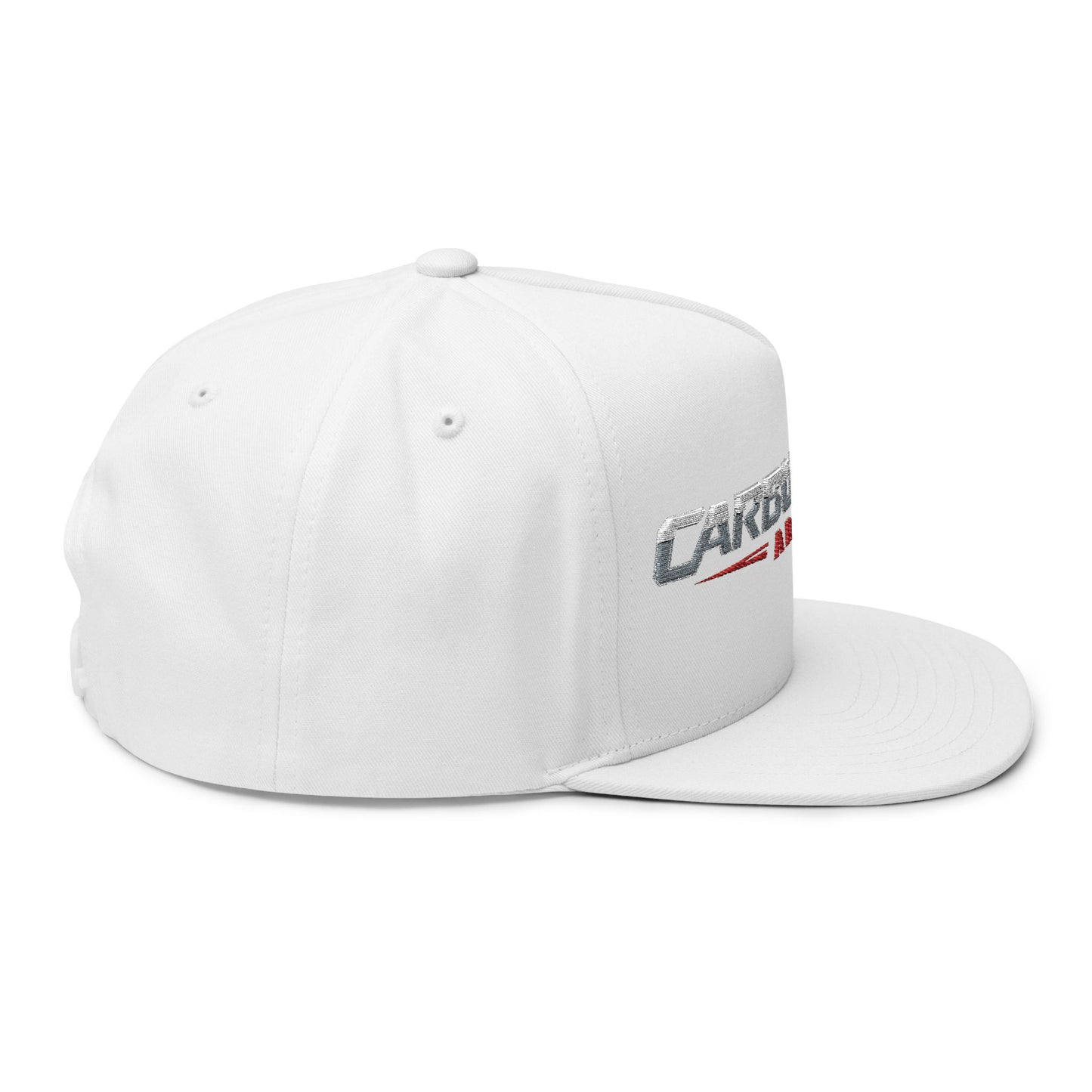 Flat Bill Cap — "Carburetor Army" Embroidered Snapback Hat