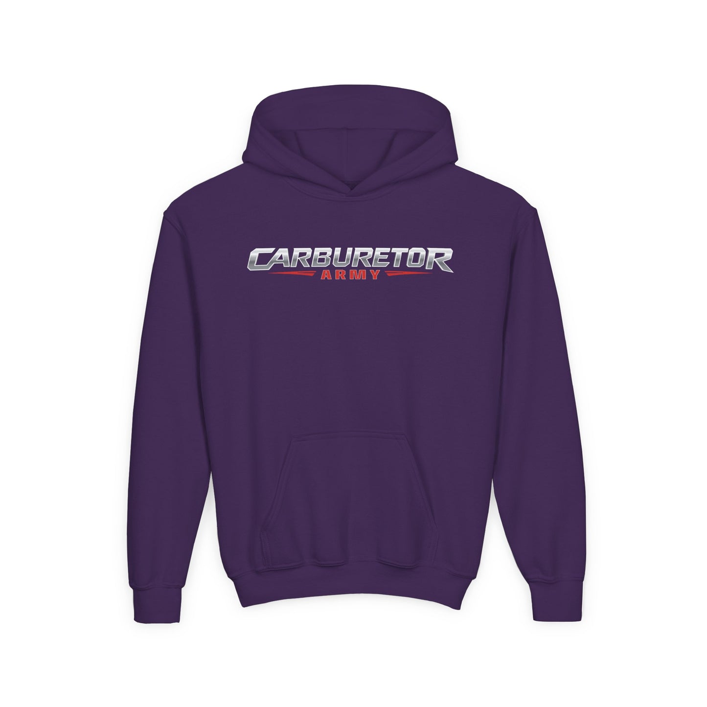 Youth Hoodie — "Carburetor Army" Logo Pullover