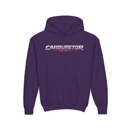 Youth Hoodie — "Carburetor Army" Logo Pullover